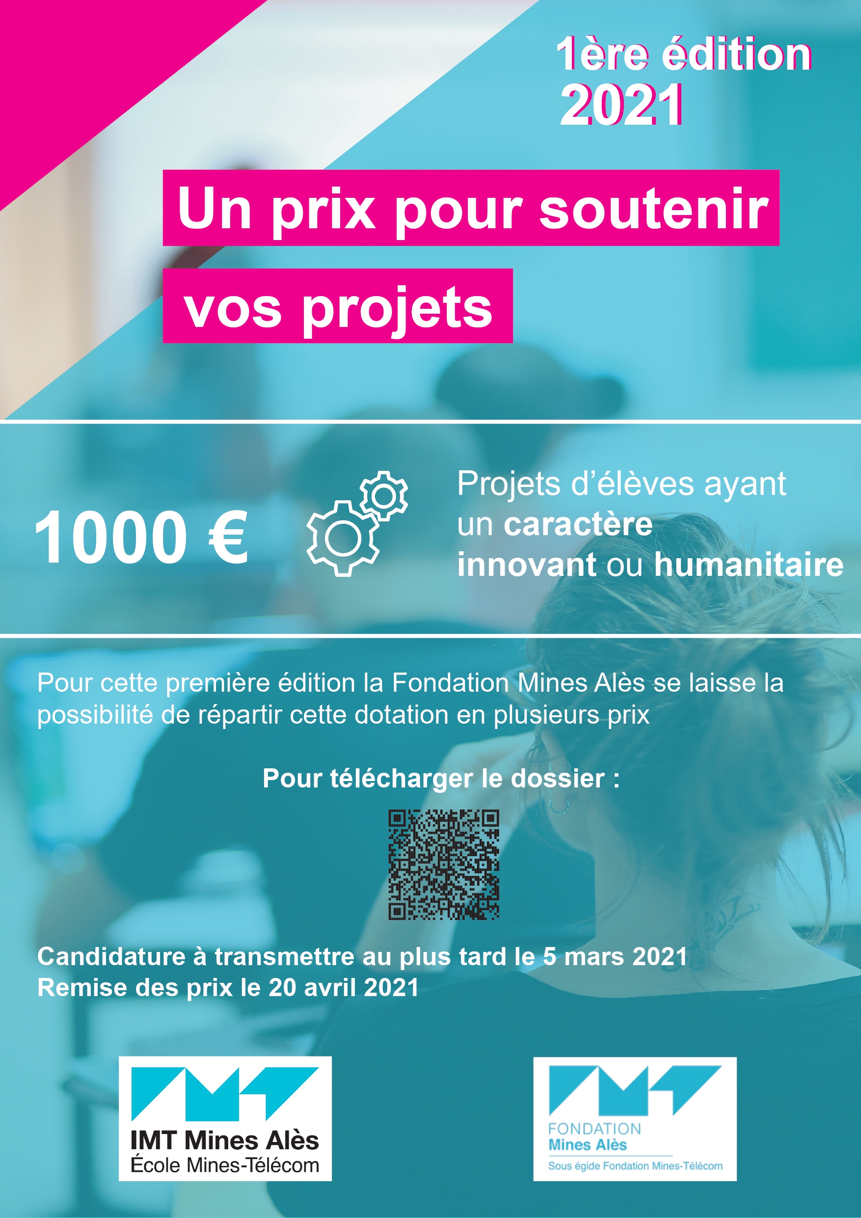 Affiche soutient projet IMT Mines Alès