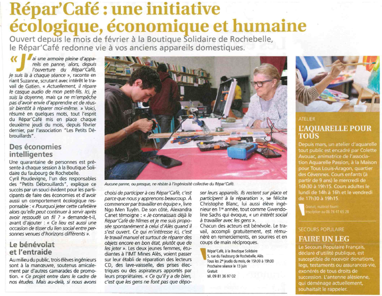 article répare café