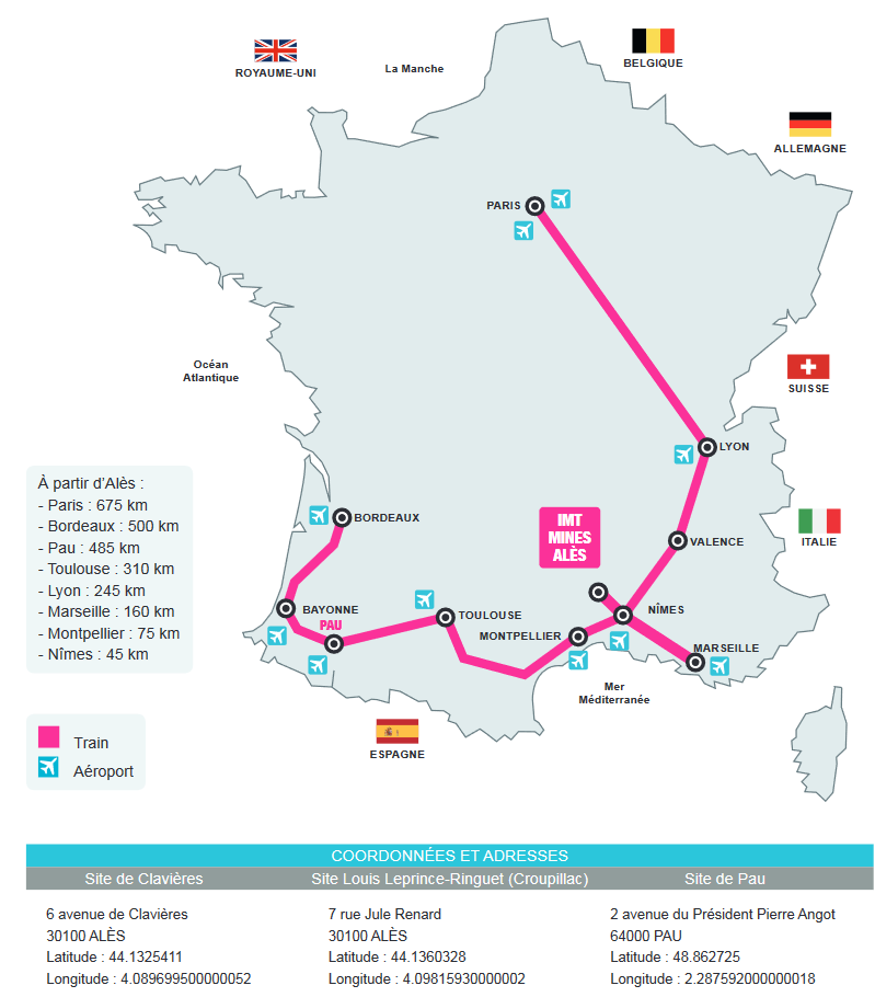 carte train avion