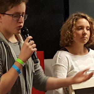 Prise de parile d'un étudiant lors de l'évènement TechTheFutur